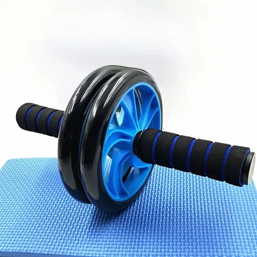 Great-Quality Abs Roller Fitness Equipment Mute Non-Slip Double-Wheel Abdominal Wheel Exercise Ab Work Out Gym Muscle