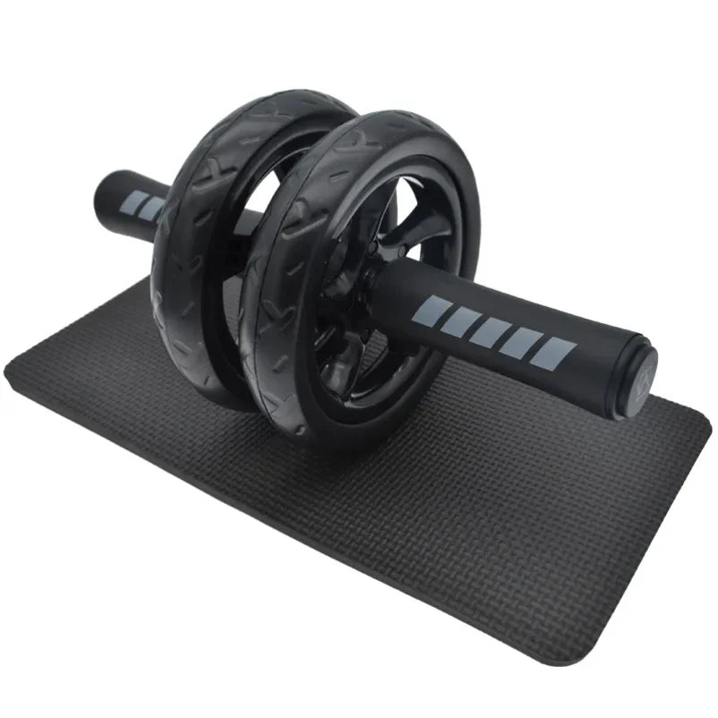 Great-Quality Abs Roller Fitness Equipment Mute Non-Slip Double-Wheel Abdominal Wheel Exercise Ab Work Out Gym Muscle